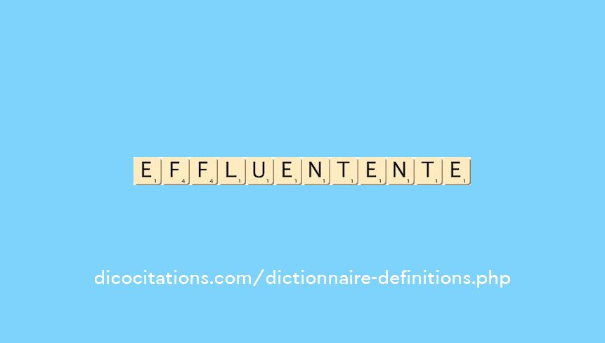 effluent--ente