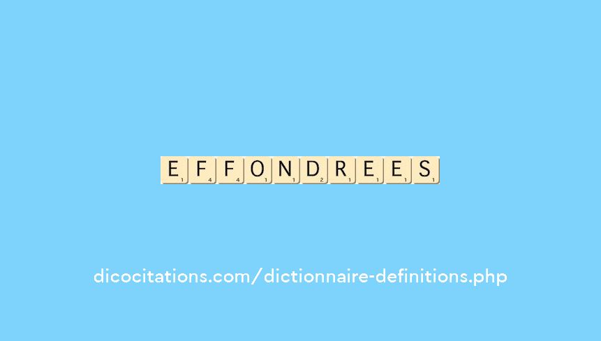 effondrees effondrees