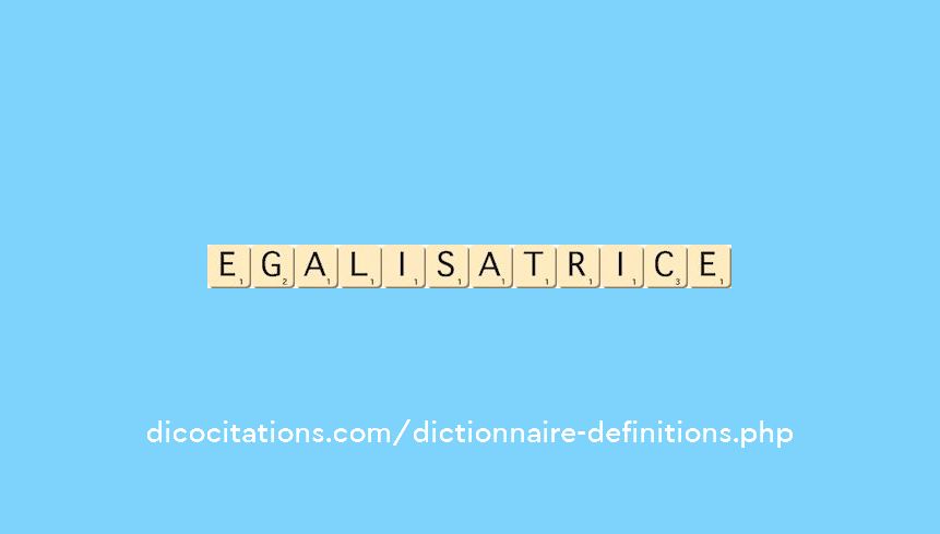 egalisatrice egalisatrice
