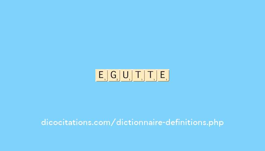 egoutte egoutte