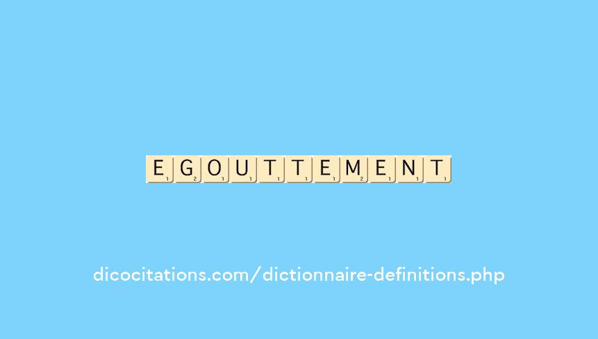 egouttement