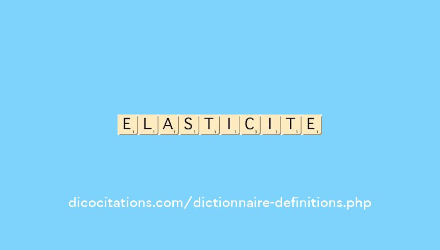 elasticite