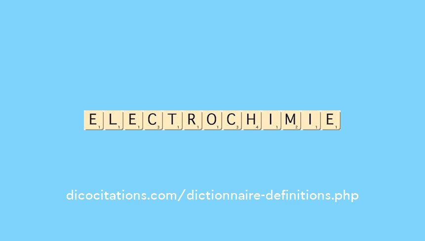 electrochimie electrochimie