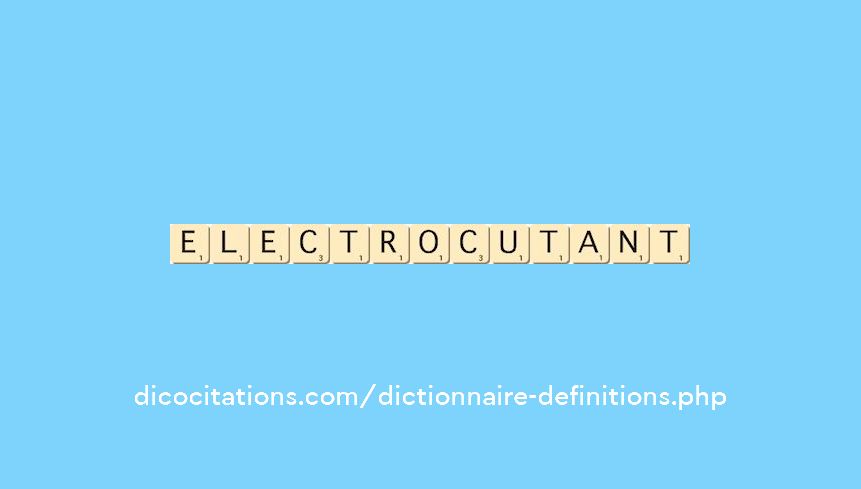 electrocutant electrocutant