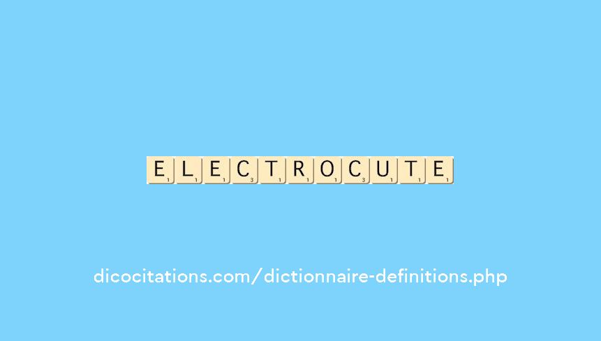 electrocute electrocute