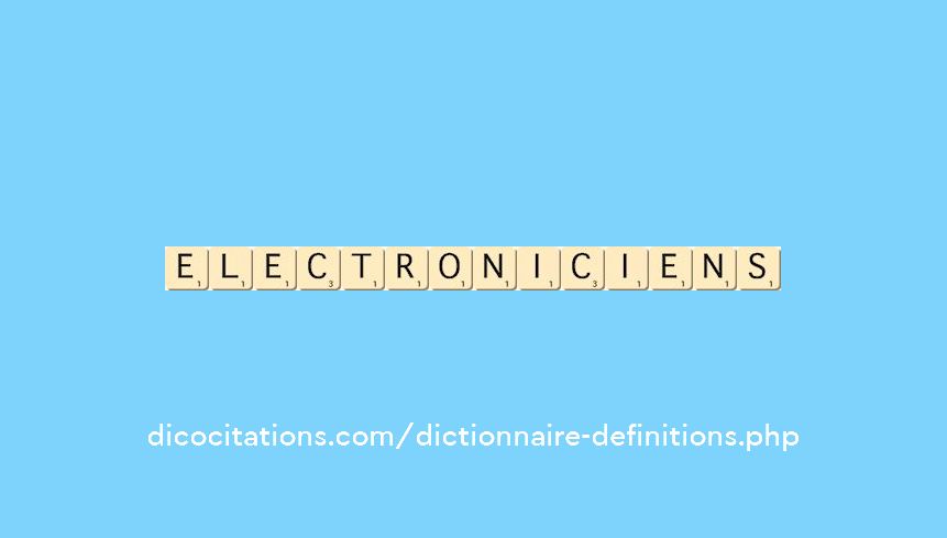 electroniciens electroniciens