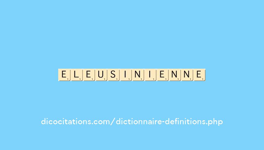 eleusinienne eleusinienne