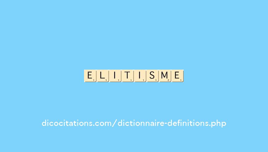 elitisme elitisme