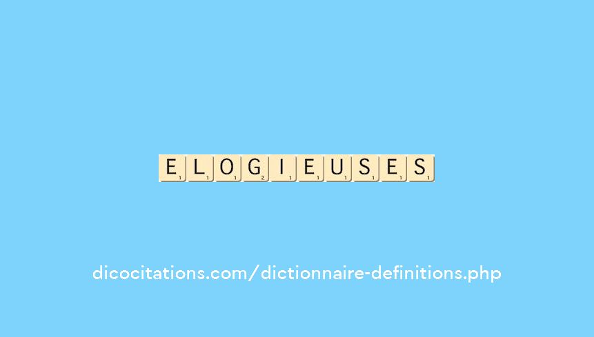elogieuses elogieuses