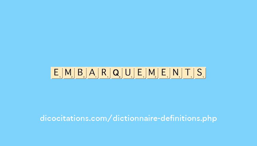 embarquements embarquements