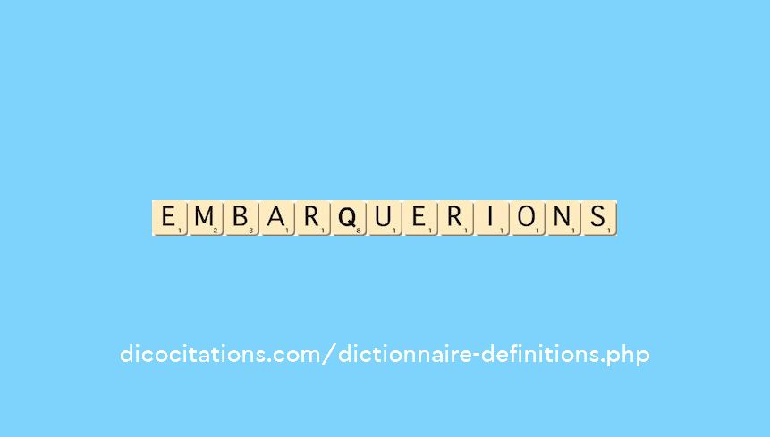 embarquerions embarquerions