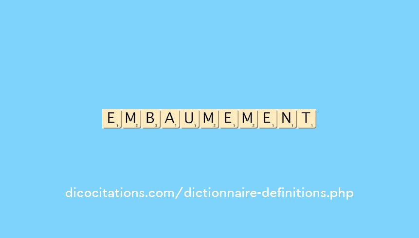 embaumement