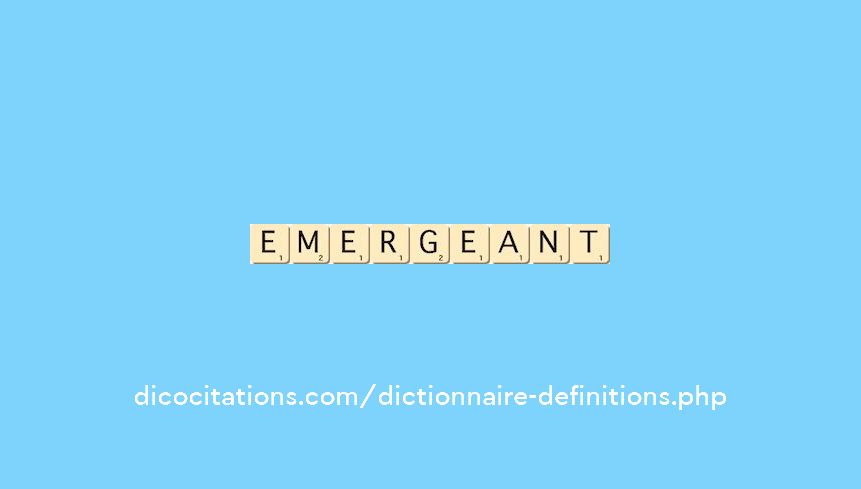 emergeant