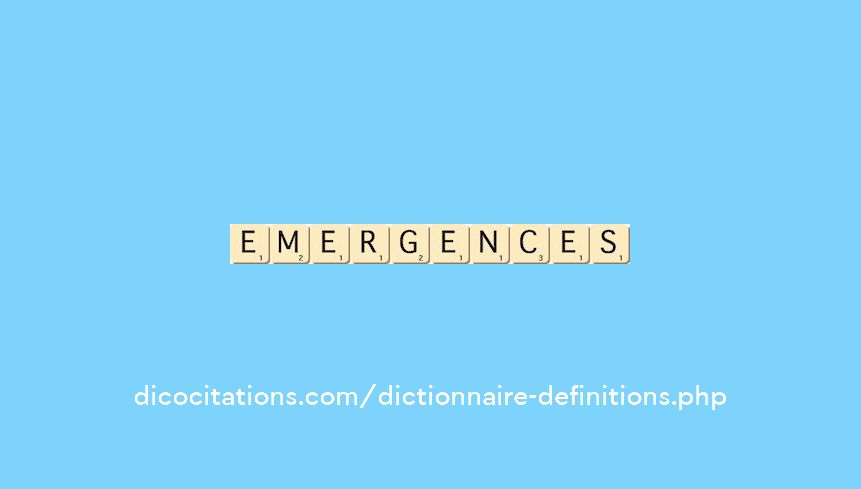 emergences emergences