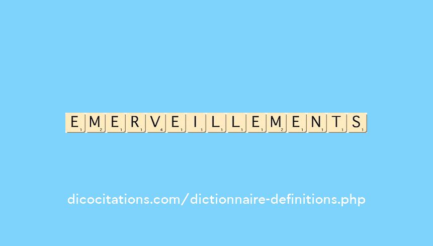 emerveillements emerveillements