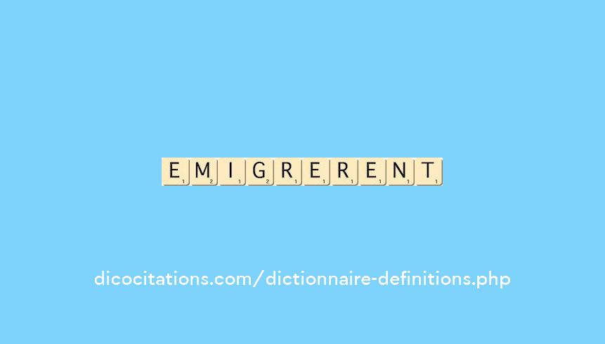 emigrerent emigrerent