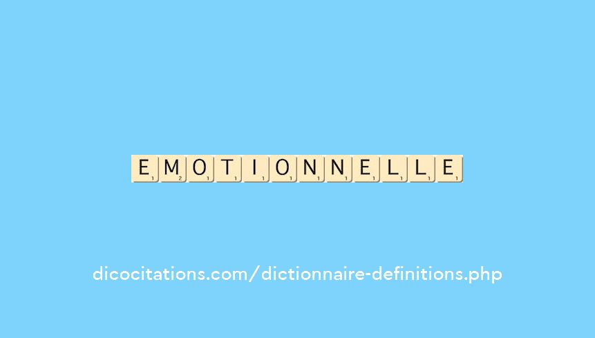 emotionnelle emotionnelle