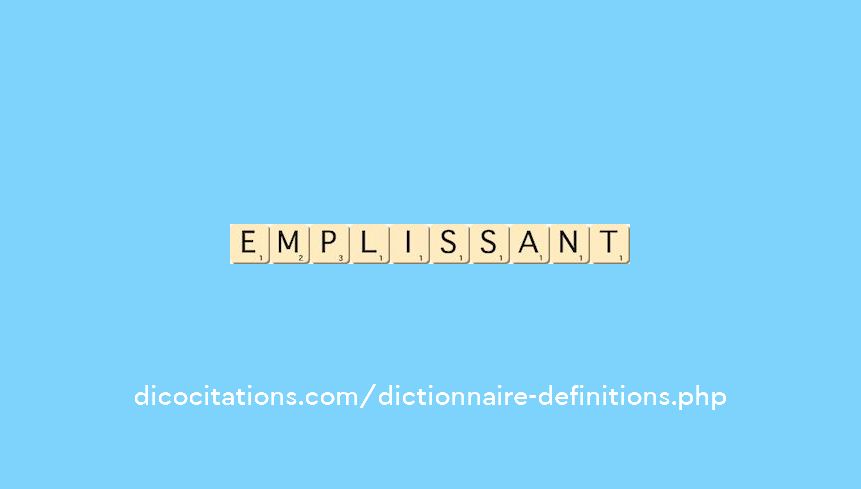 emplissant emplissant
