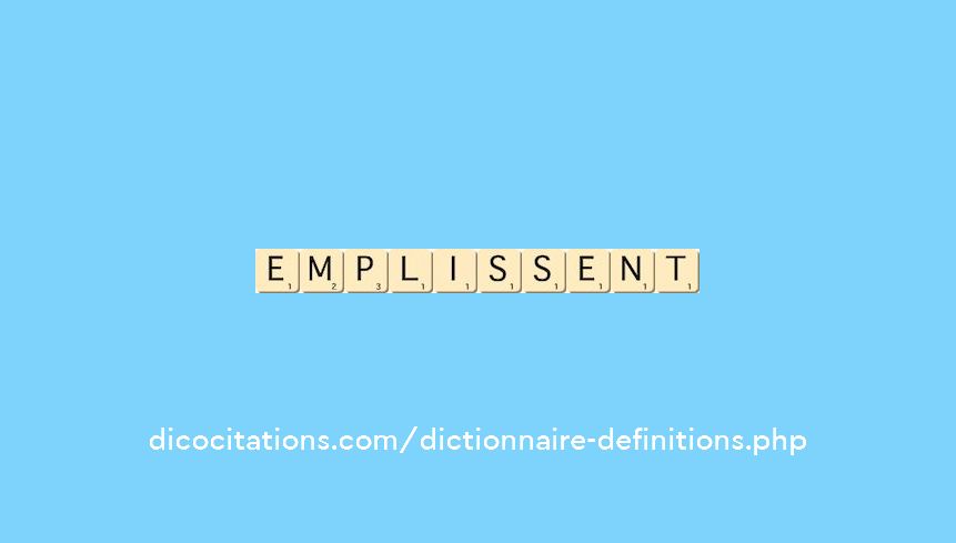 emplissent emplissent