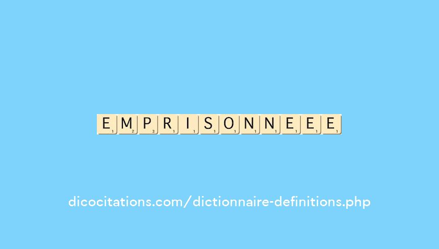 emprisonne--ee
