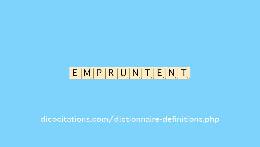 empruntent
