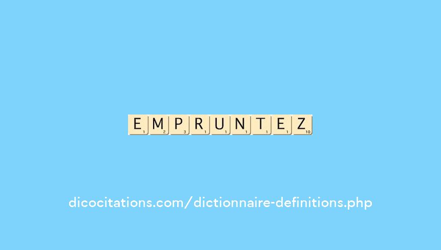 empruntez