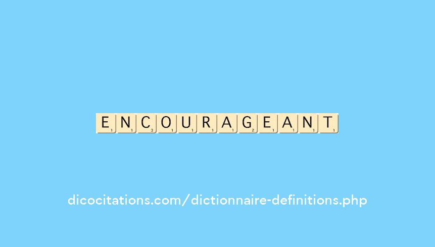 encourageant encourageant