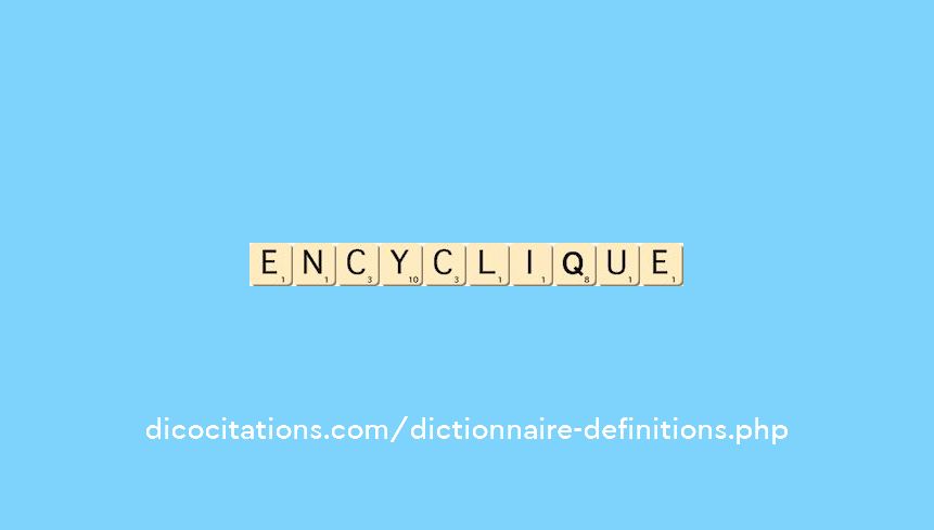 encyclique encyclique