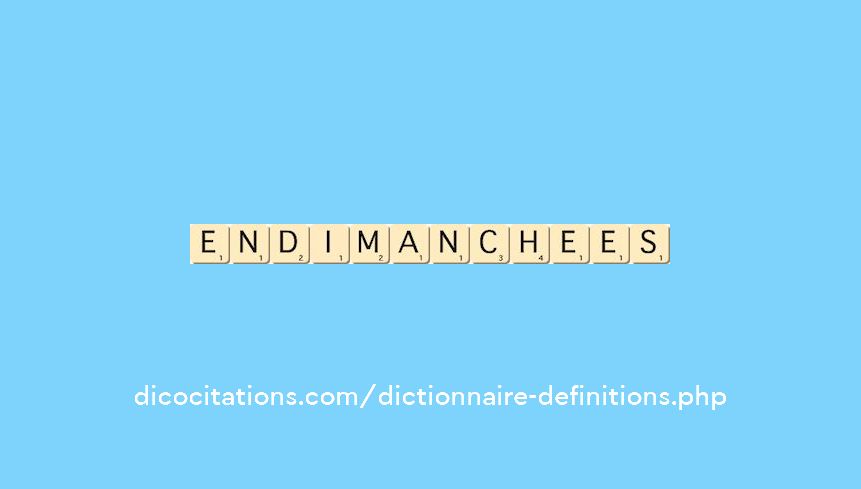 endimanchees endimanchees