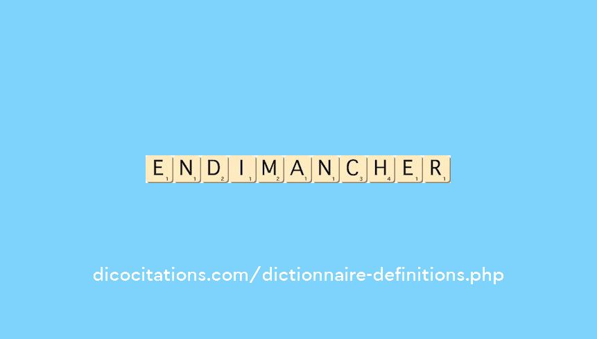 endimancher