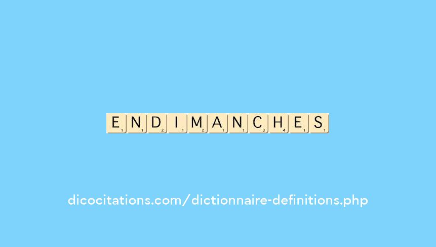 endimanches endimanches