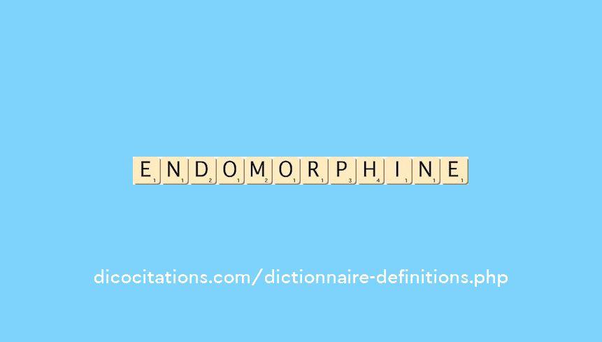 endomorphine endomorphine