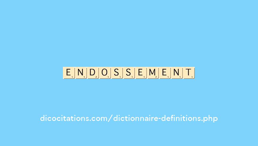 endossement