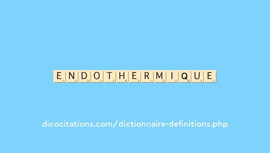 endothermique endothermique