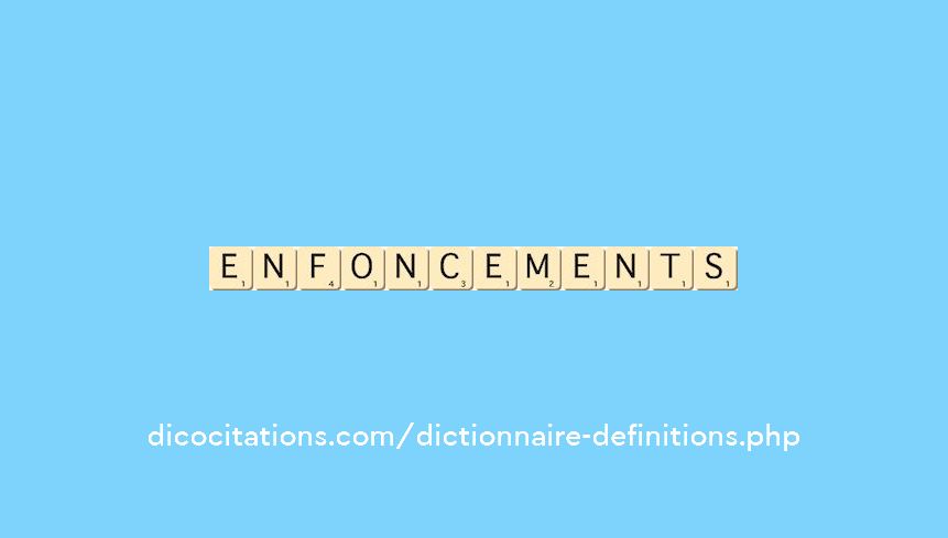 enfoncements enfoncements