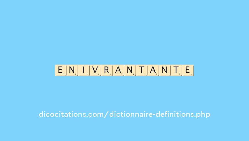 enivrant--ante