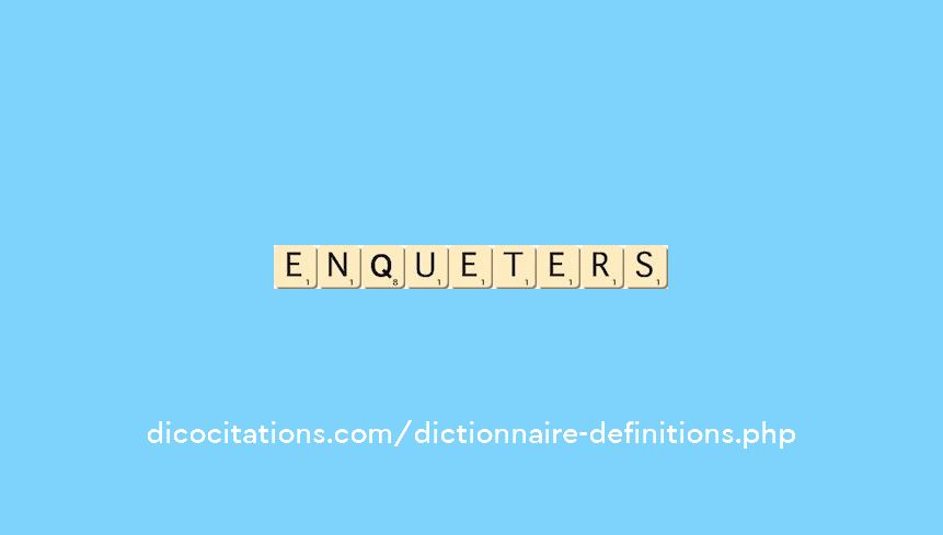 enqueter--s--