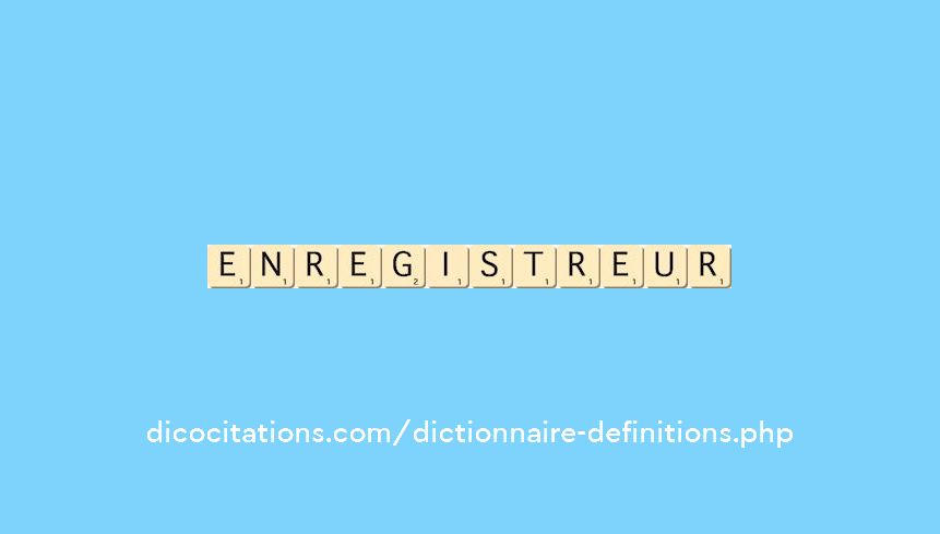 enregistreur enregistreur