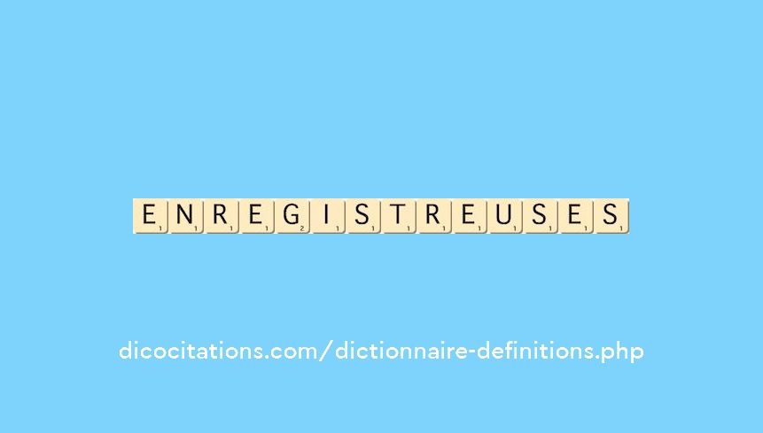 enregistreuses enregistreuses