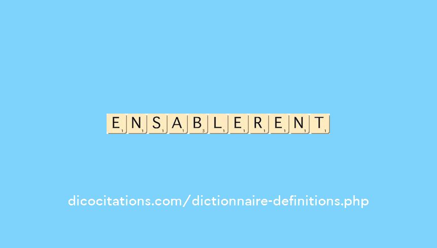 ensablerent ensablerent