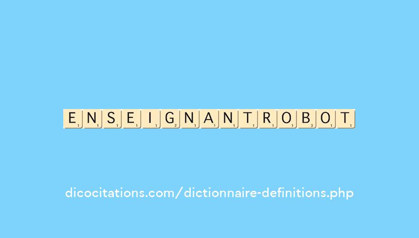 enseignant-robot enseignant-robot
