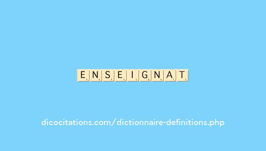 enseignat enseignat