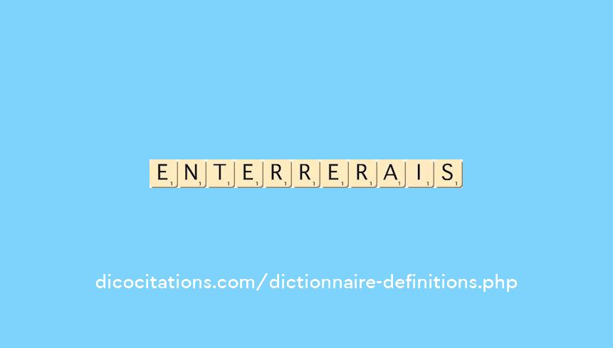 enterrerais enterrerais