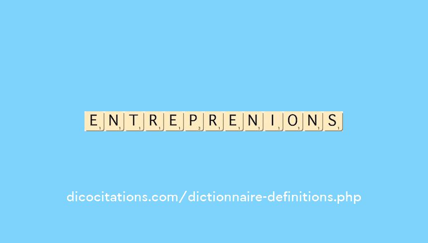 entreprenions entreprenions
