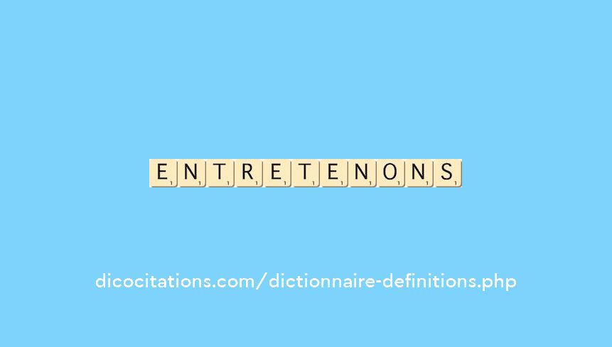 entretenons