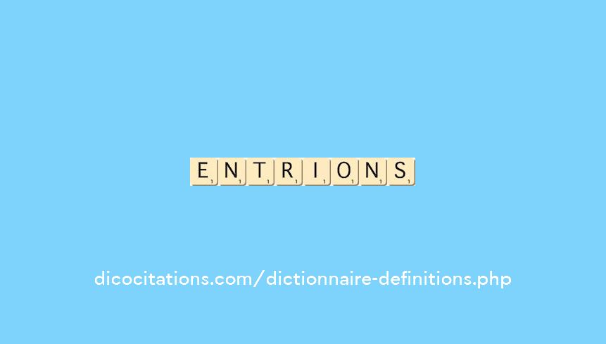 entrions entrions