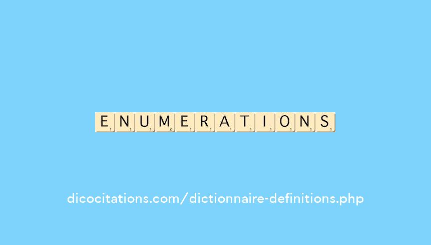 enumerations