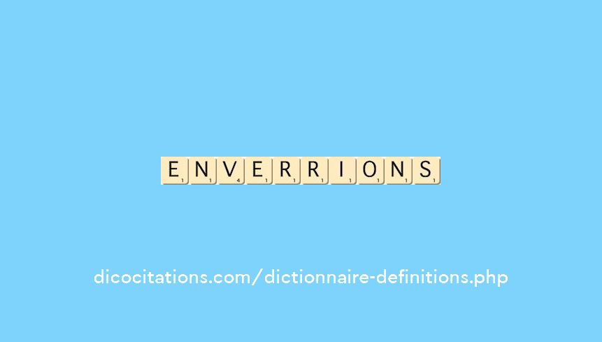 enverrions enverrions