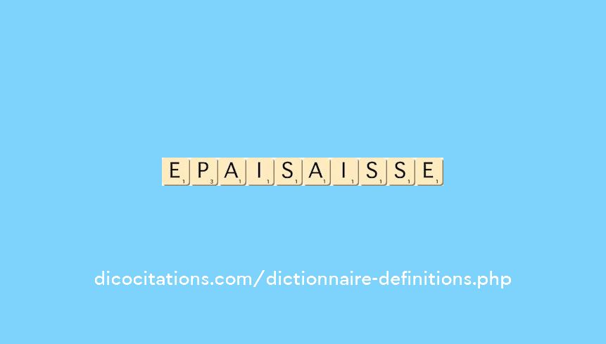 epais--aisse