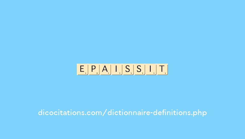 epaissit epaissit